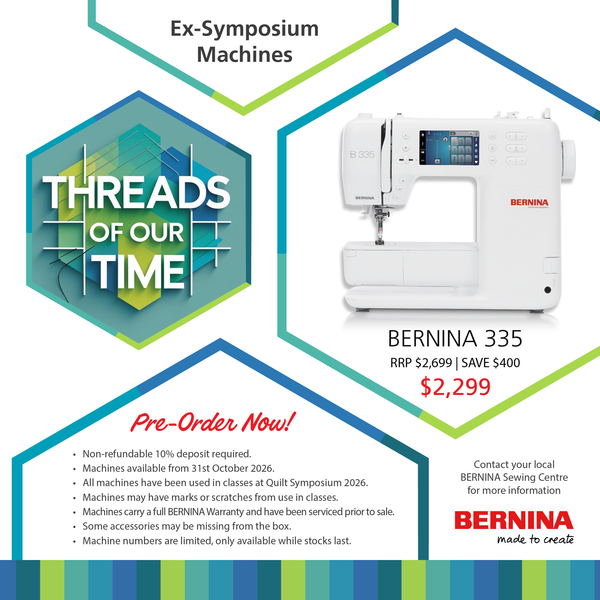 BERNINA 335 (gen 2) EX SYMPOSIUM PRE ORDER