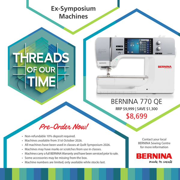 BERNINA 770 Pro EX SYMPOSIUM PRE ORDER