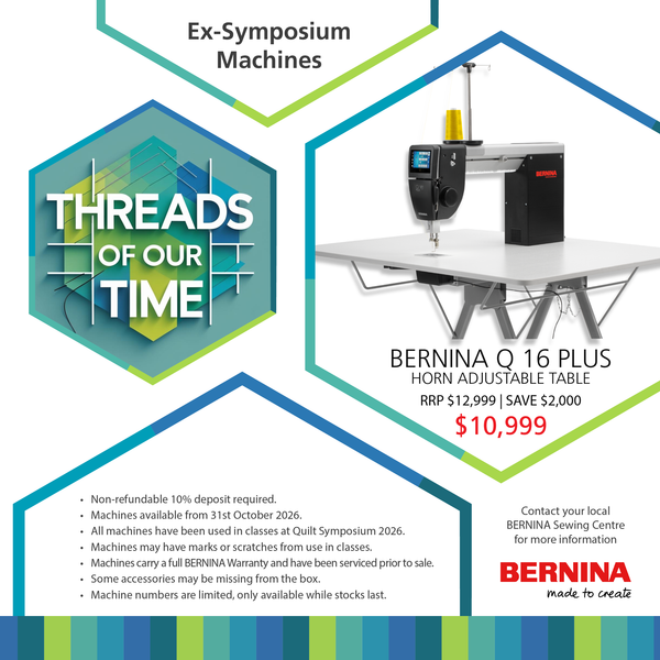 BERNINA Q 16 Plus on Horn Adjustable Table EX SYMPOSIUM PRE ORDER