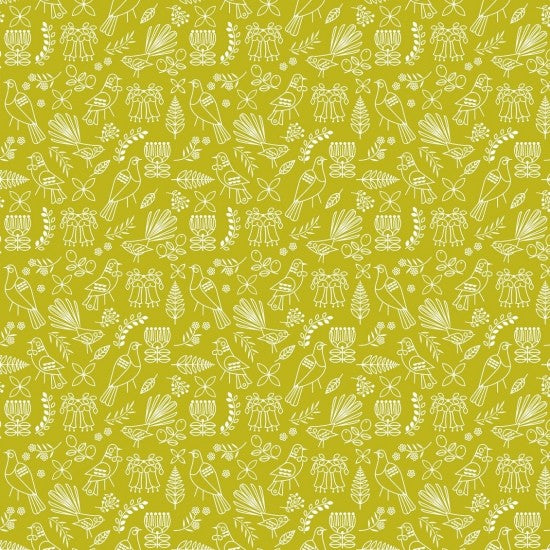 Ellen Giggenbach - Birdsong Outline Yellow