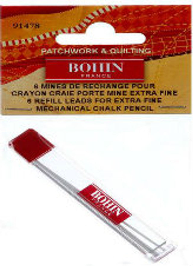 Bohin Mechanical Chalk Pencil & Refills - White & Colors – Quilt in a Day Bohin Mechanical Chalk Pencil & Refills - White & Colors – Quilt in a Day