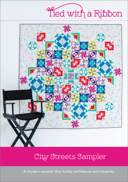 Tied with a Ribbon City Streets Sampler Quilt Pattern