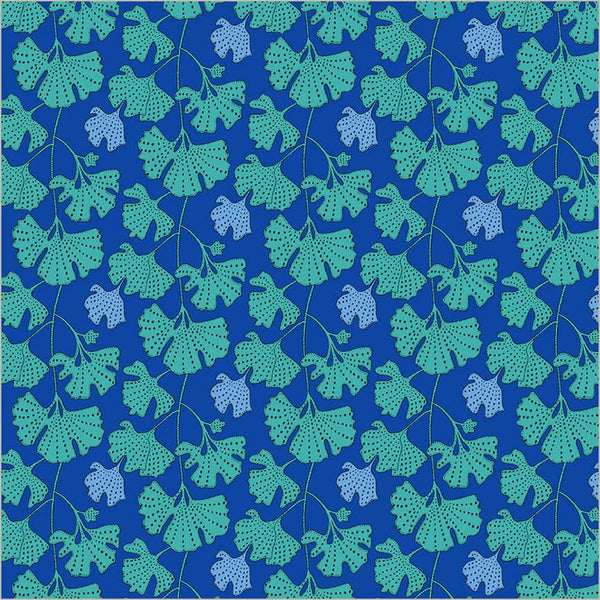 Sally Kelly Sunshine Ginkgo - Cerulean