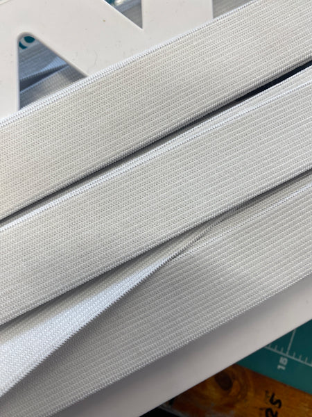Elastic White 25mm