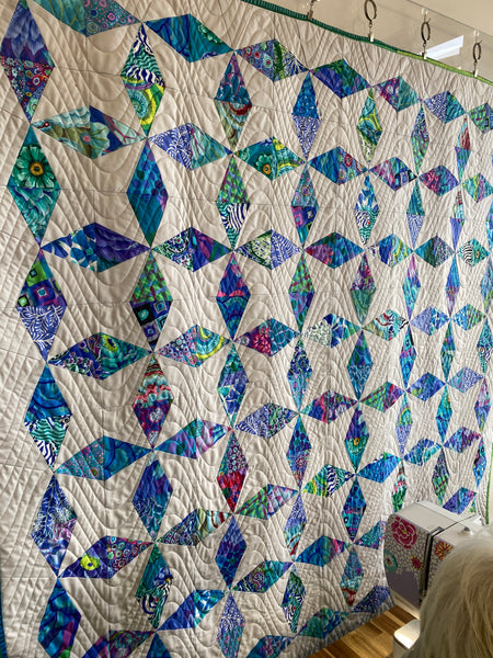 Foundation Paper Piecing - Graffiti Quilt by Tied with a Ribbon Class