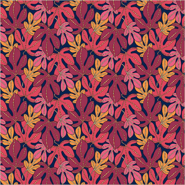 Sally Kelly Sunshine Monstera - Indigo