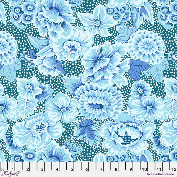 Kaffe Fassett From The Archives Floral with Dots - Blue