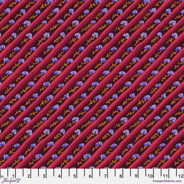 Kaffe Fassett From The Archives Diagonal Poppy - Aubergine