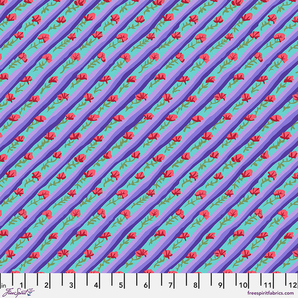 Kaffe Fassett From The Archives Diagonal Poppy - Purple