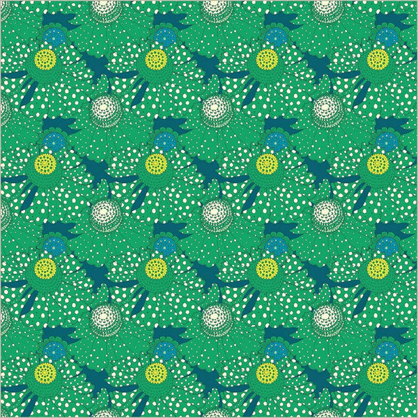 Sally Kelly Sunshine Polka Flower - Chlorophyll