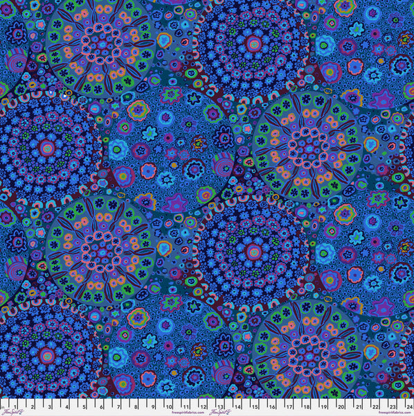 Kaffe Fassett Wide Backing Millefiore - Blue