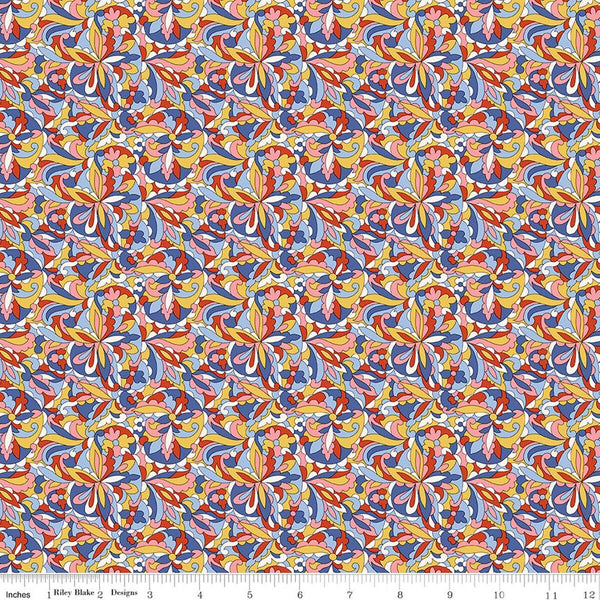 Liberty Summer Fair Swirling Kaleidoscope A
