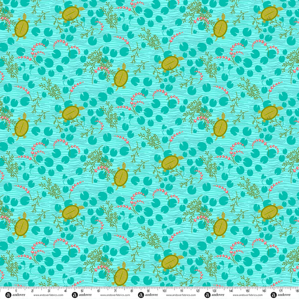 Alison Glass Menagerie Turtle - Aqua Light