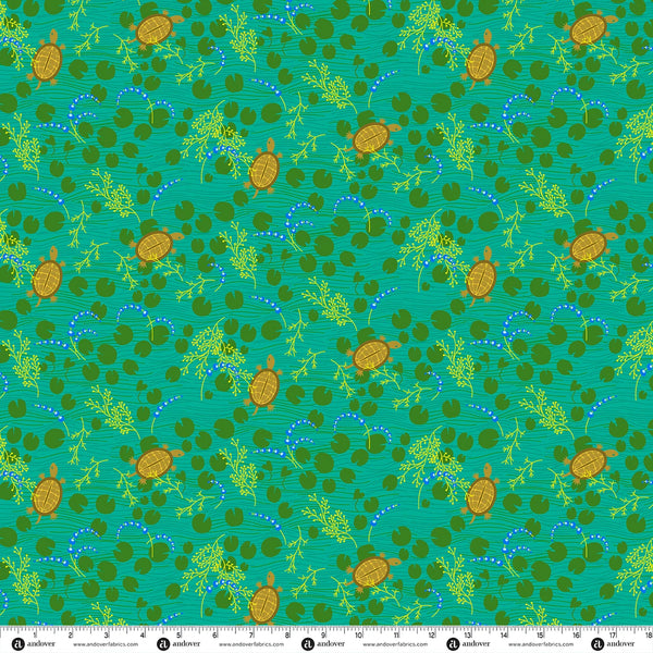 Alison Glass Menagerie Turtle - Teal