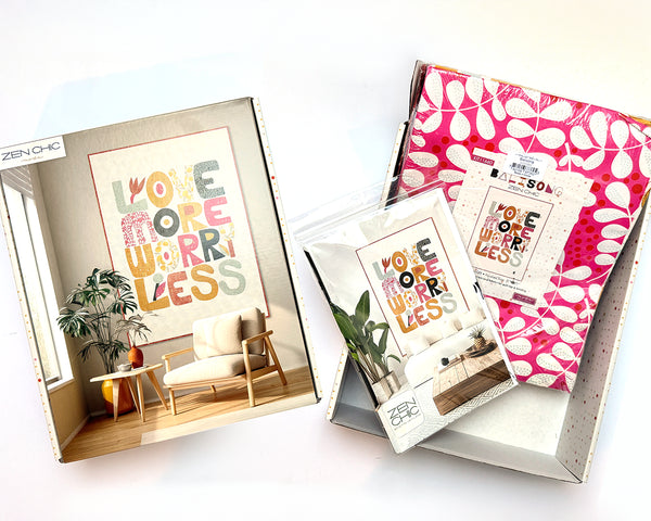 Machine Applique Class - Love More Worry Less Quilt