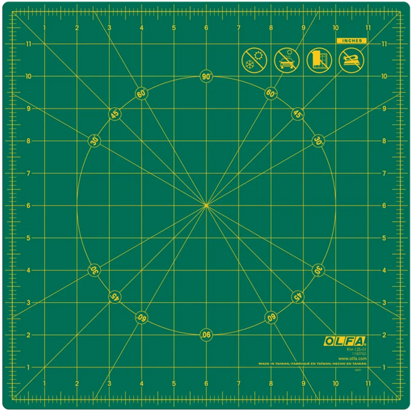 Olfa 12" Square Rotating Cutting Mat