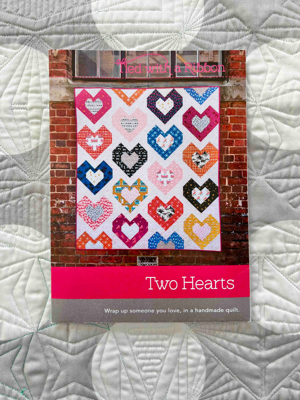 Two Heart Pattern Tied with a Ribbon - Two Hearts Pattern - All Things Bernina
